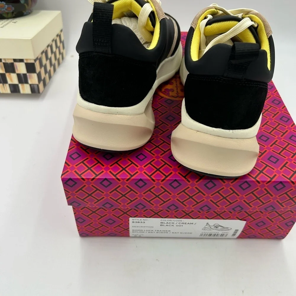 Women's Tory Burch good luck trainer sneakers size 9.5